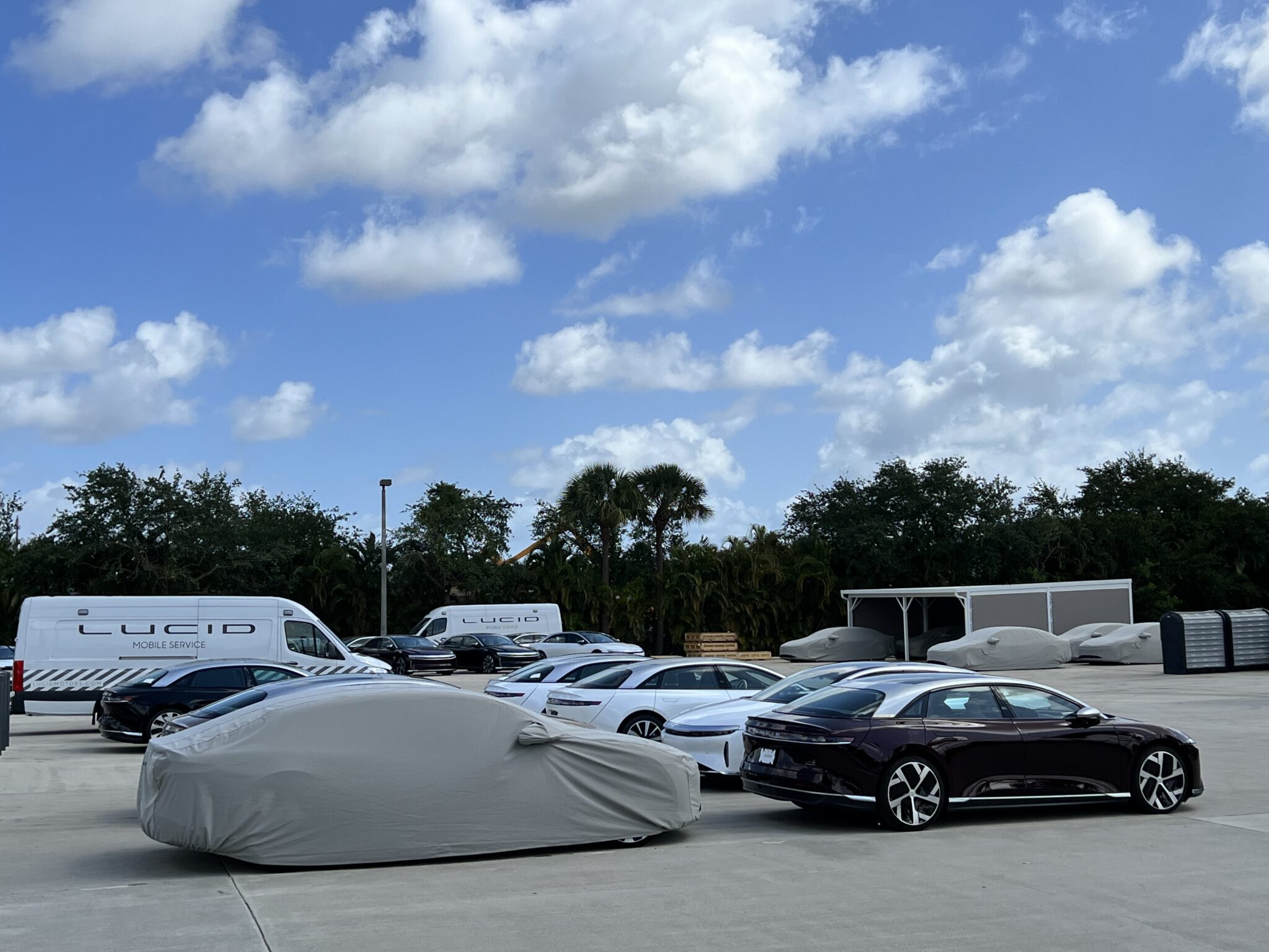 Lucid Costa Mesa & Riviera Beach Delivery Centers With Lucid Airs